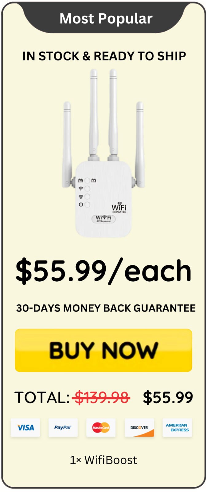 WifiBoost offer price 